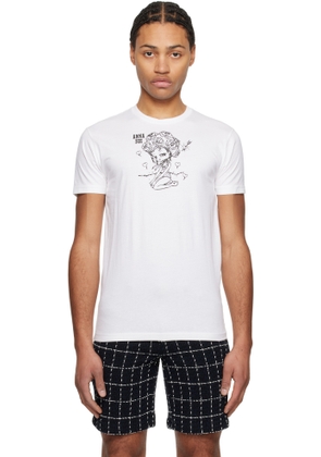 Anna Sui White Beach Girl Baby T-shirt