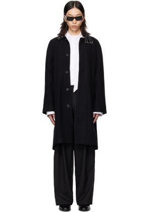 a.v. vattev Black Collar Belt Coat