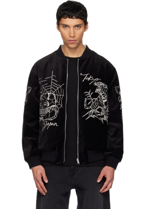 Neighborhood Black Reversible Souvenir Jacket