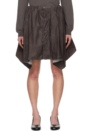 OUR LEGACY Brown Mainsail Miniskirt