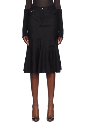 Miaou Black Gaudi Midi Skirt