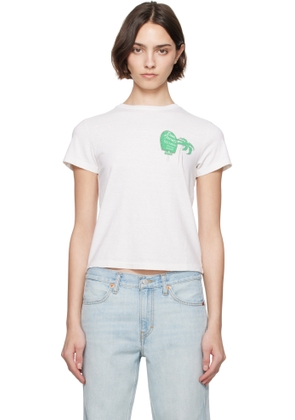 Re/Done White Classic 'Dan Tana's' Sign T-shirt