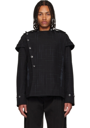 Kiko Kostadinov Black Kormos Military Blazer