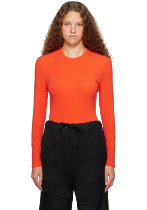 Paris Georgia Orange Backless Bodysuit