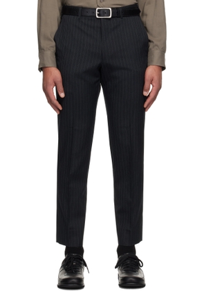 Comme des Garçons Homme Deux Gray Dobby Stripe Trousers