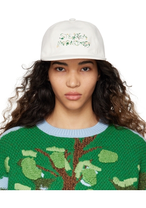 Stella McCartney White Embroidered Cap