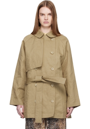 Baserange Khaki Clavo Trench Coat
