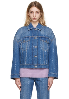 Stella McCartney Blue Oversized Denim Jacket