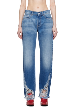 Stella McCartney Blue Distressed Jeans