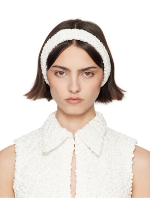 SUPER YAYA SSENSE Exclusive Bridal Capsule Bandeau Criss Cross Headband