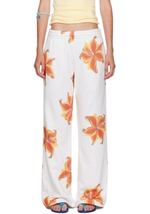 Juliet Johnstone White Tiger Lily Sweatpants