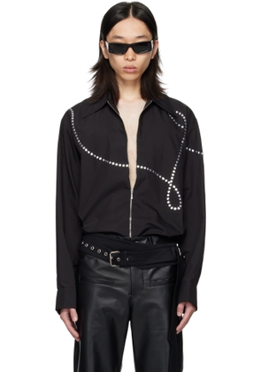 a.v. vattev Black Zip Shirt