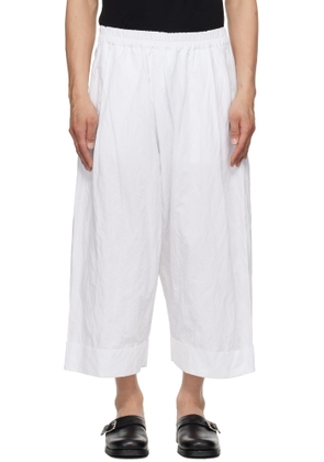 Toogood White 'The Baker' Trousers