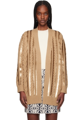 Max Mara Tan Mirco Cardigan
