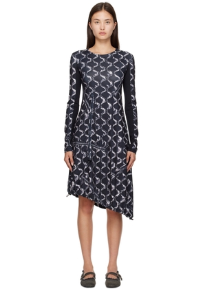 Andersson Bell Black Quilting Midi Dress
