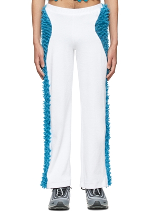 Chet Lo Blue & White The Ray Lounge Pants