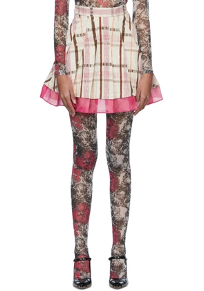 SHUTING QIU White Cotton Blend Skirt