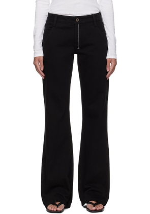 Fax Copy Express Black '000' Slim Flared Jeans