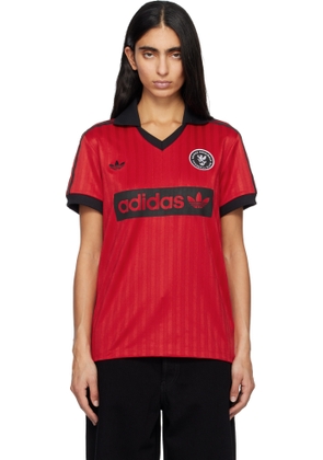 adidas Originals Red Graphic Soccer-Inspired Jersey