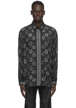 Givenchy Black & Grey Jewelry Printed Shirt