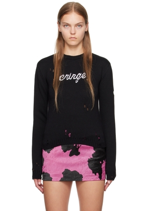 GCDS Black 'Cringe' Sweater