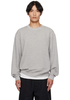 The Elder Statesman Gray Daily Crew Sweatshirt
