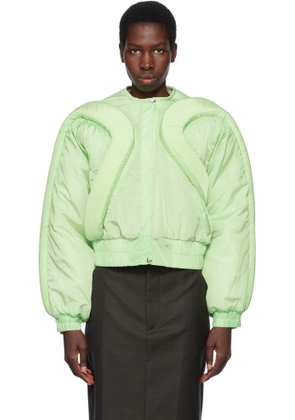 Stanley Raffington Green 3D Parametric Bomber Jacket