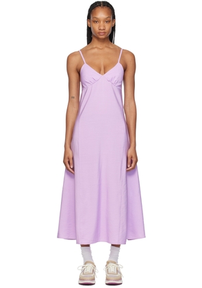 Maison Kitsuné Purple Strap Maxi Dress