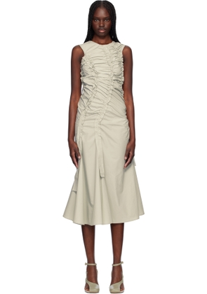 Renaissance Renaissance Gray Kyra Cotton Midi Dress