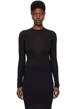 ALAÏA Black Second Skin Long Sleeve T-Shirt