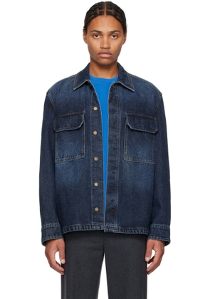 Solid Homme Blue Outer Denim Overshirt