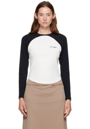 Courrèges White & Black Circle Contrast T-shirt