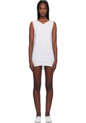 Deiji Studios White Looped Minidress