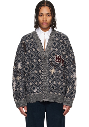 Wales Bonner Gray 'The Sibling' Cardigan