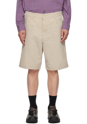 Carhartt Work In Progress Beige Single Knee Shorts