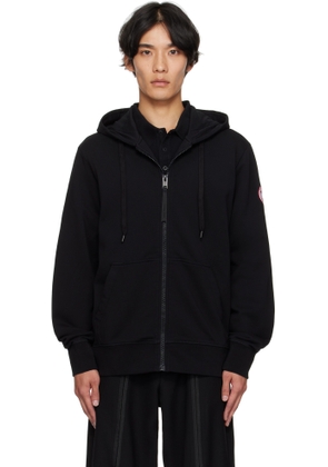 Canada Goose Black Sleeve Logo Full Zip Hoodie