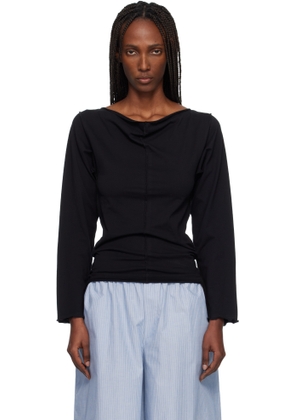 Baserange Black Daffa Long Sleeve Top