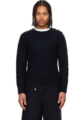 Wales Bonner Navy 'The Chord' Sweater