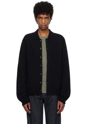 OUR LEGACY Black Evening Polo Cardigan