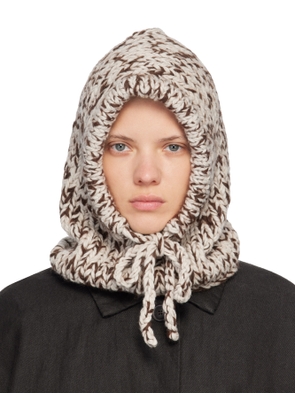 CASEY CASEY Brown Hand-Knit Hood