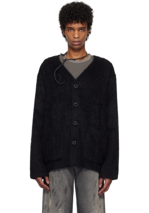 OUR LEGACY Black Shag Knit Cardigan