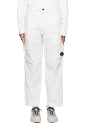 C.P. Company White Lens Cargo Pants