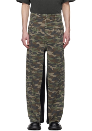 Fax Copy Express Khaki Camouflage Jeans