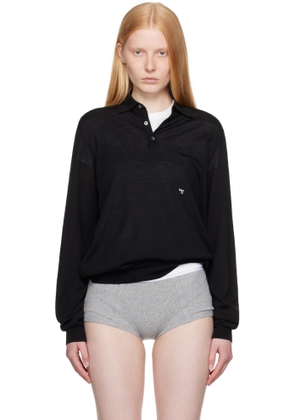 HommeGirls Black Knit Polo