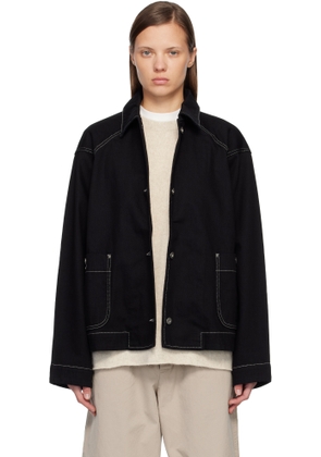 CASEY CASEY Black Drays Travail Denim Jacket