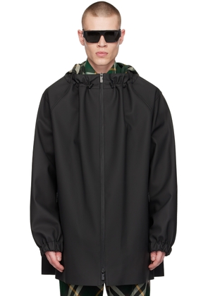 Burberry Black Check Coat