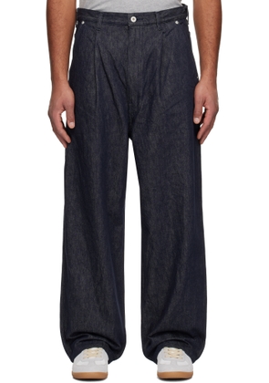 Comme des Garçons Homme Navy Cotton Reactive Denim Jeans