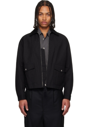 Comme des Garçons Homme Black Cotton Nylon Cordura Triple Layer Jacket