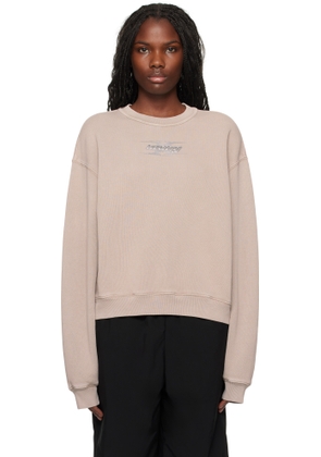 alexanderwang.t Taupe Blade Logo-Embossed Sweatshirt