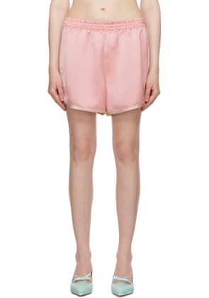 Anna Sui Pink Satin Shorts
